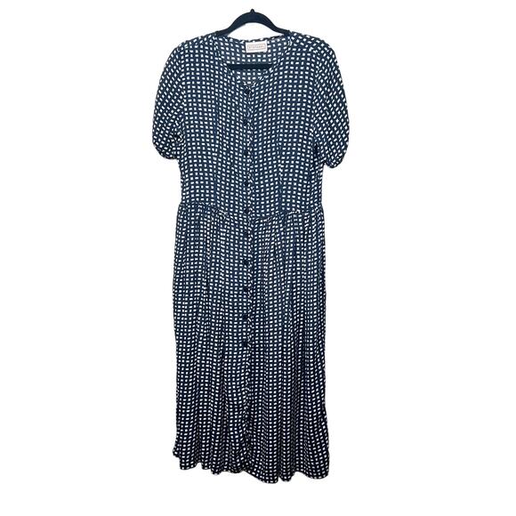 Stefanel Womens Dress Large Button Front Maxi Relaxed Modest Semi Formal Event - Picture 1 of 16